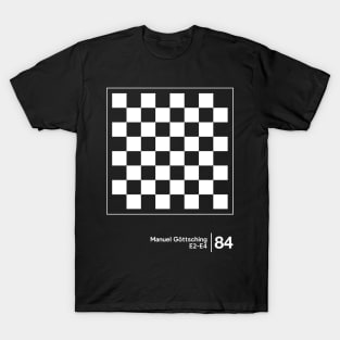 Manuel Göttsching / Original Minimalist Graphic Design T-Shirt